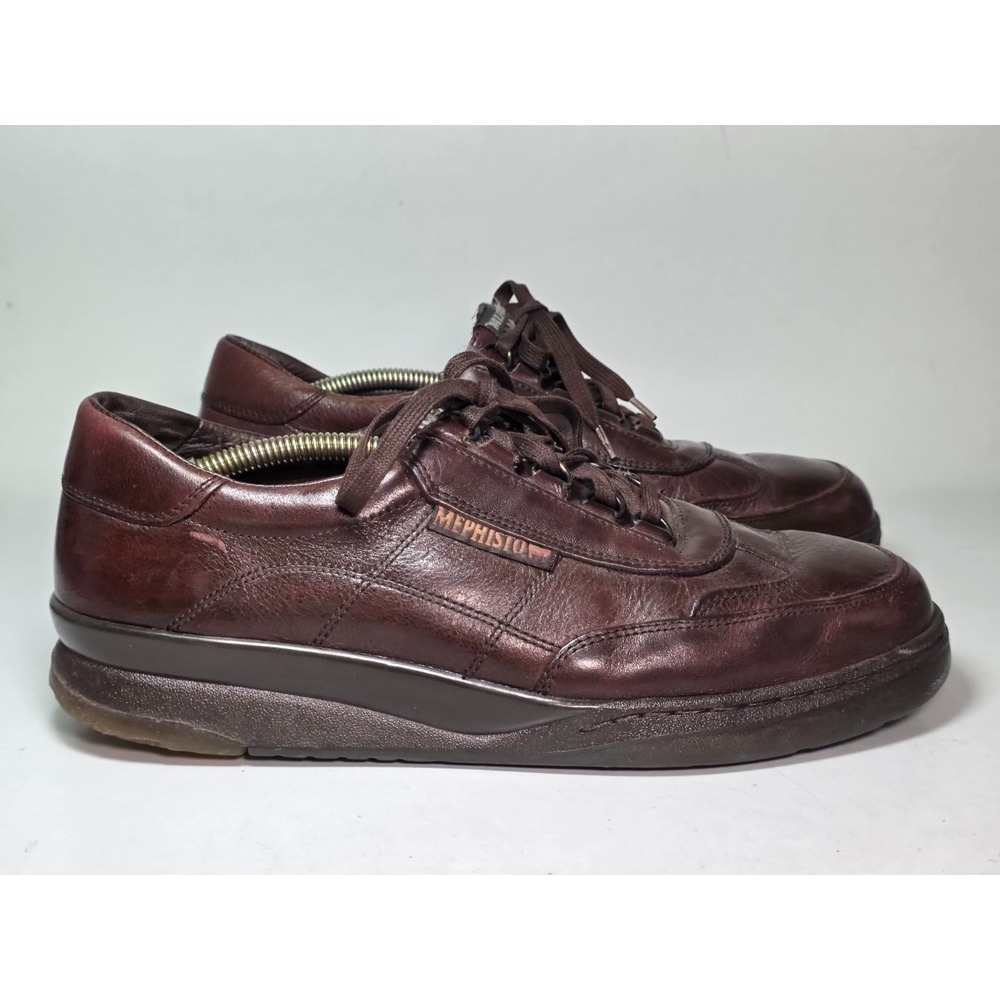 Mephisto Match Run Off Air Jet Men's Sneakers Size 9 Brown Leather‎ Shoes France